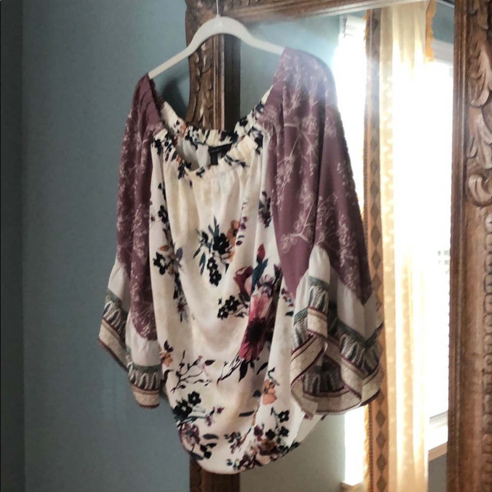Floral tunic top